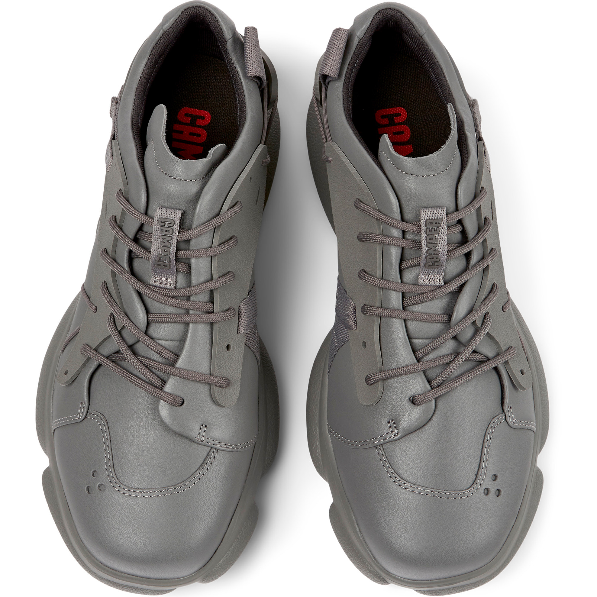 Zapatillas - CAMPER Karst - Gris - Cuero liso