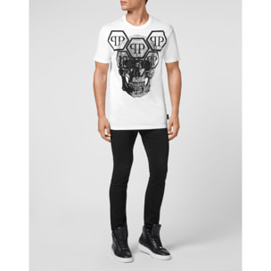 PHILIPP PLEIN Camiseta de cuello redondo y manga corta SKULL