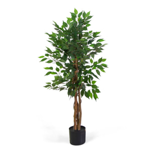 Pianta artificiale Vacchetti in plastica ficus cm h120