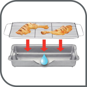 Barbecue électrique TEFAL BG921812 Easygrill XXL sur pieds, 48x26 cm