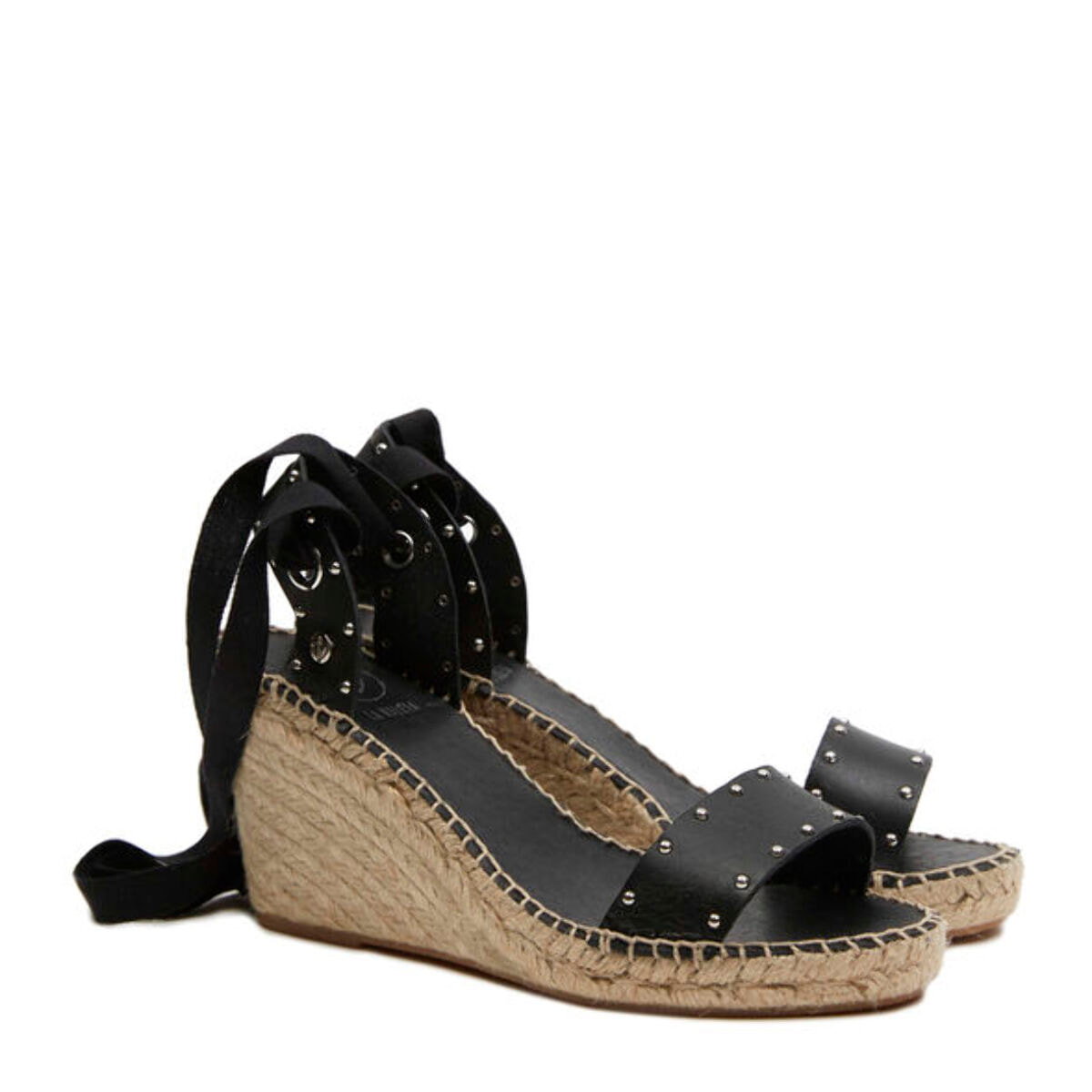 Sandalias de Cuña para Mujer - LA VALETA TINA Negro