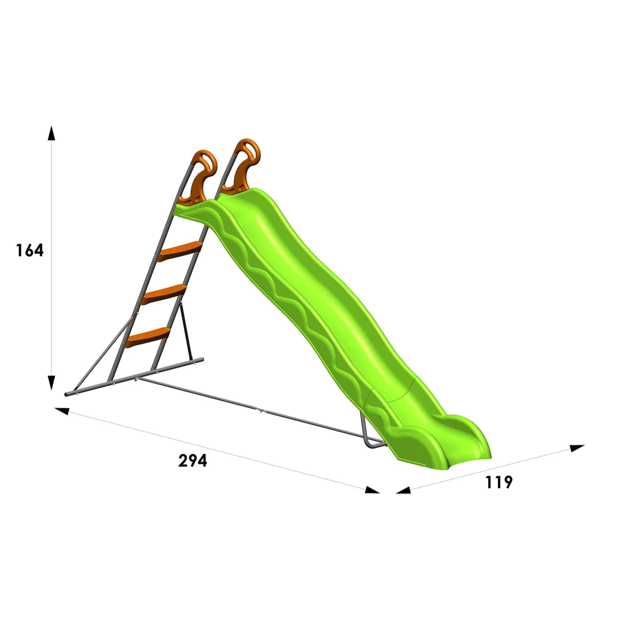 Toboggan LINOU 2,63 m, 3-12 ans