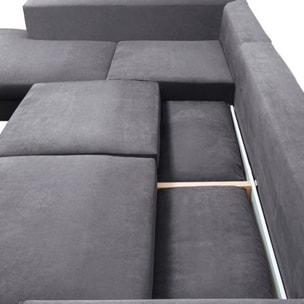 Canapé Velours Angle Gauche Fiesole 3 Places