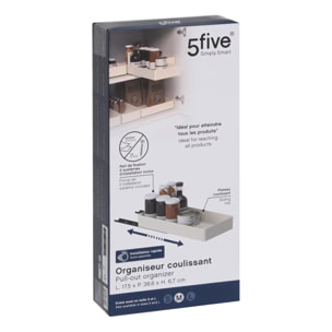 Organiseur coulissant Stora L.38,6cm beige