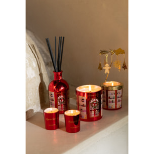 J-Line bâtonnets parfumés Surprise Window - Mulled Wine - verre - rouge