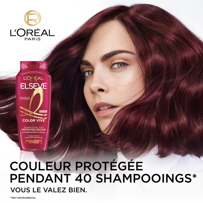 Lot de 12 - L’Oréal Paris Elseve Color Vive Shampooing Protection Couleur 300ml