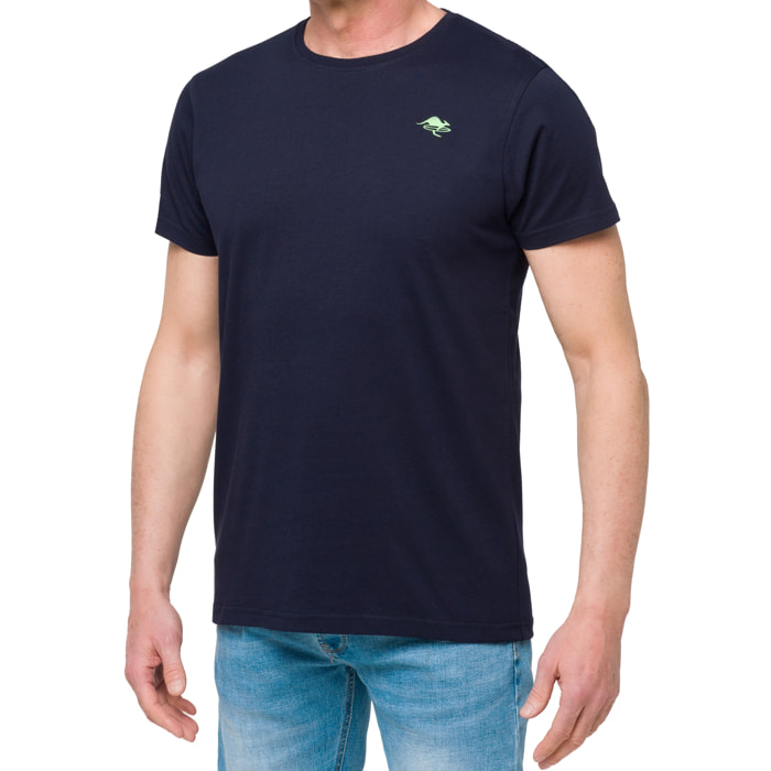 Camiseta de algodón 150 gr Hot Buttered LIZARD Azul Marino