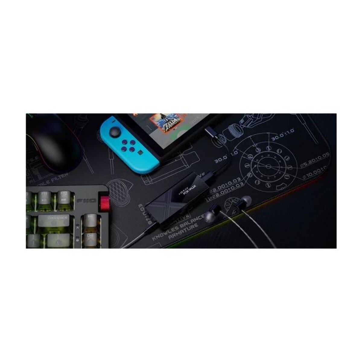 DAC audio FIIO KA17 Noir