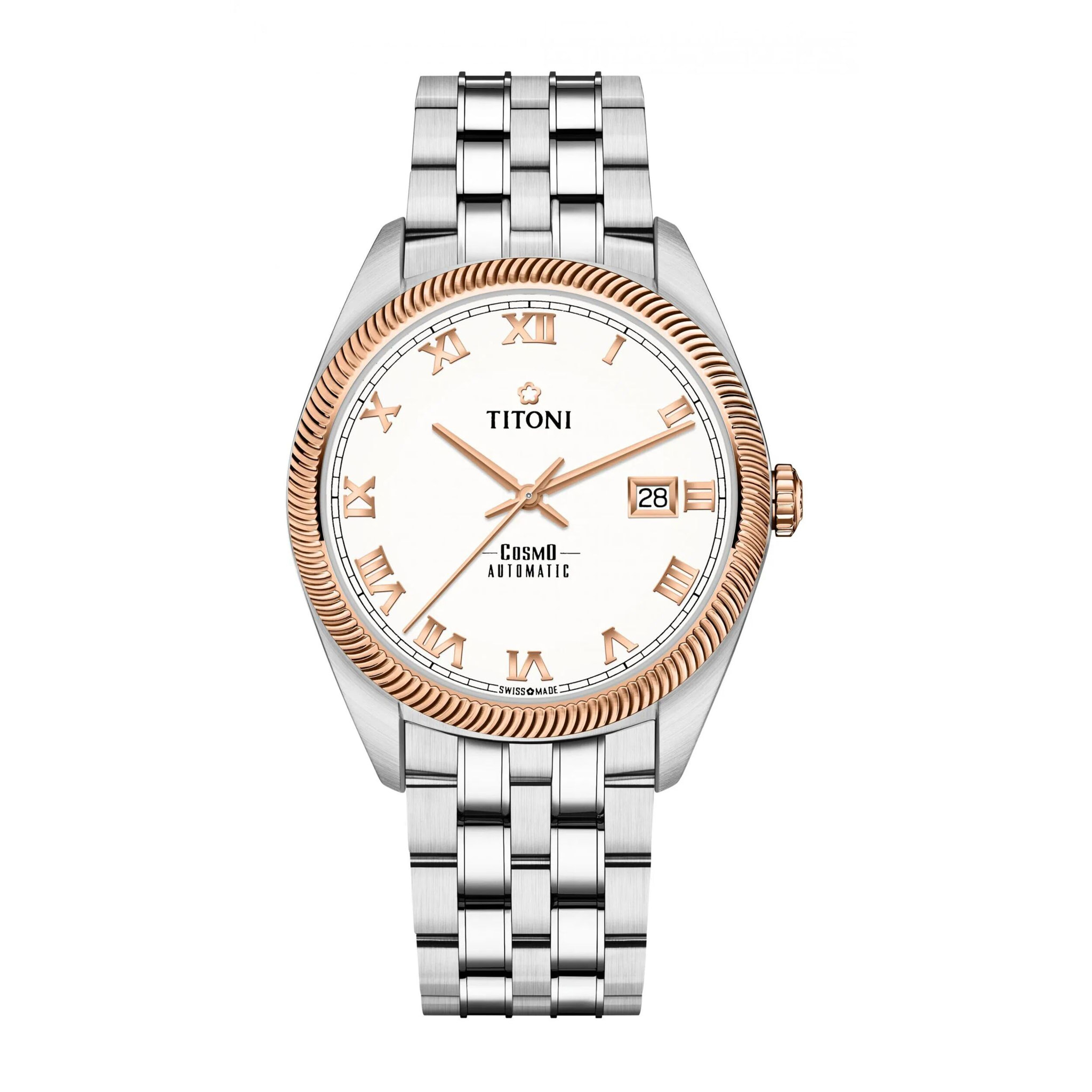 Reloj Titoni 878SRG-657 Hombre Analogico Automatico con Correa de Acero inoxidable
