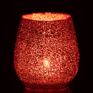 J-Line bougeoir - verre - rouge - large