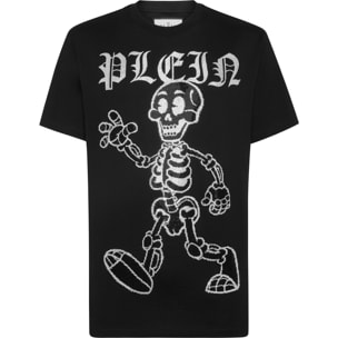 PHILIPP PLEIN T-Shirt Round Neck SKELETON