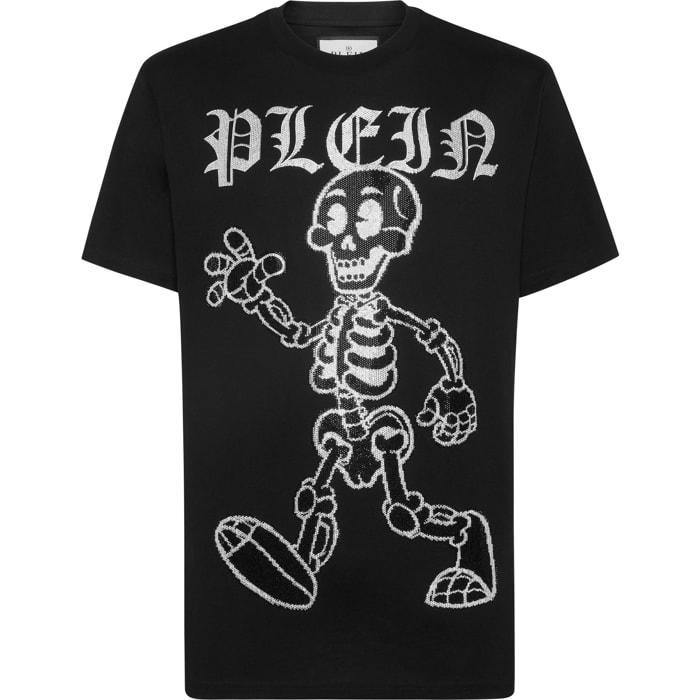 PHILIPP PLEIN T-Shirt Round Neck SKELETON