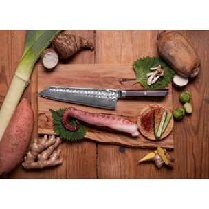 Set completo di coltelli (8 pezzi) - Collezione Bunka Damasco