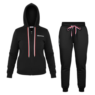 Tuta Donna SUPERGA Cotone Felpato Full Zip e Cappuccio