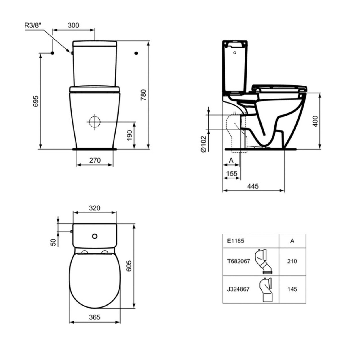 WC à poser PMR sortie horizontale PORCHER Matura 2 + nettoyant