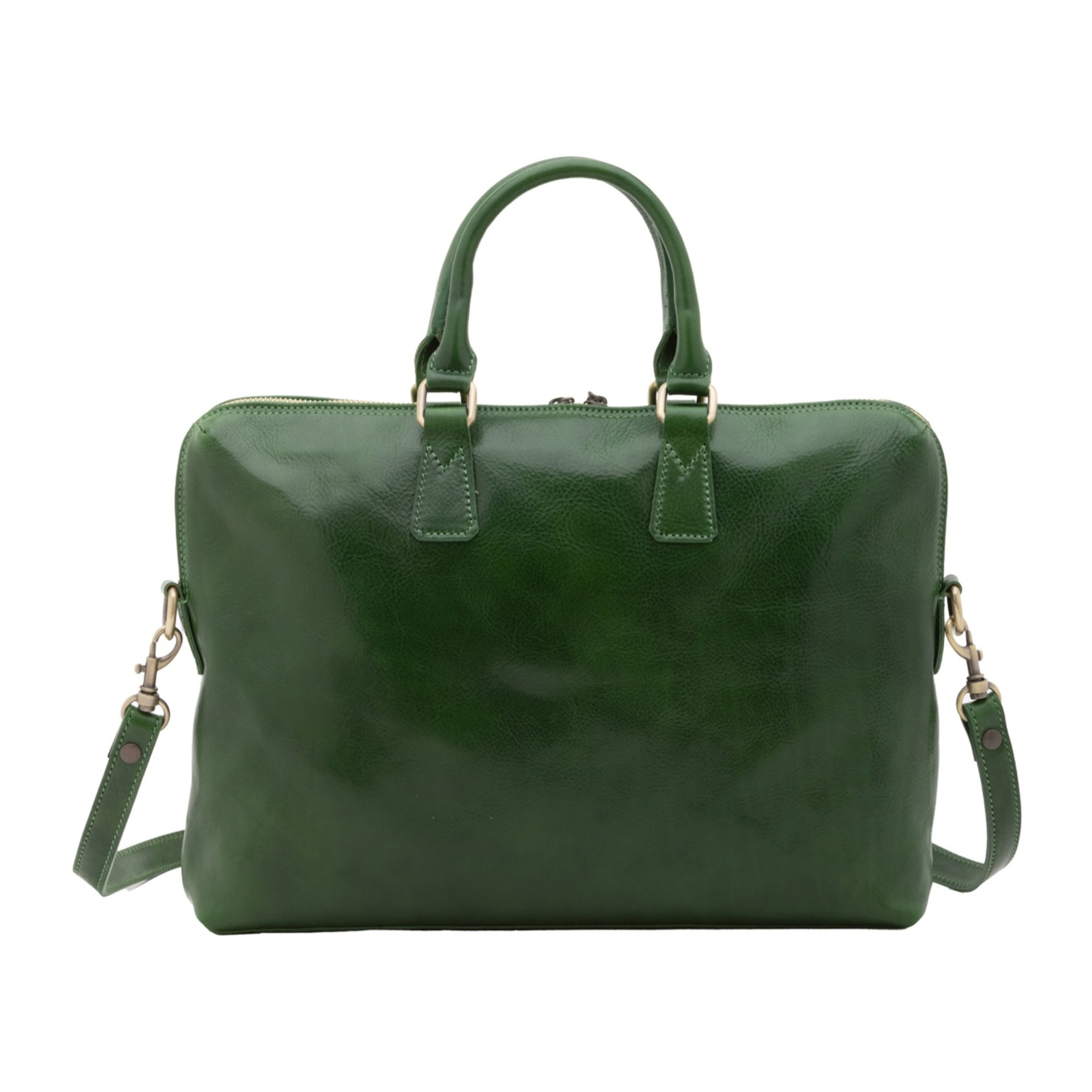 Borsa da lavoro uomo in vera pelle - Modello False - Made in Italy - 37.0 x 27.0 x 6.0 cm