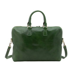 Borsa da lavoro uomo in vera pelle - Modello False - Made in Italy - 37.0 x 27.0 x 6.0 cm