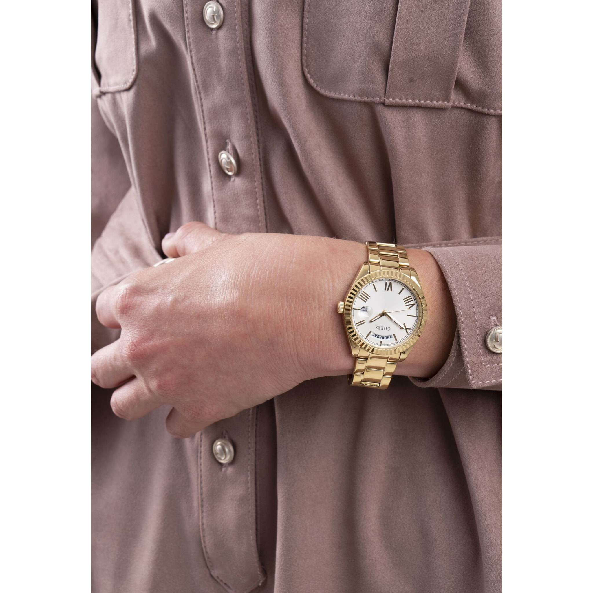 Guess Reloj Analógico De Cuarzo. Gd Luna