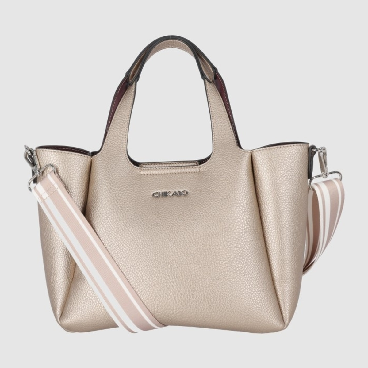 Bolso - Oro - Medida: 26 cm x 20 cm x 15 cm