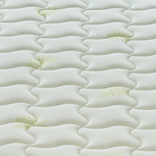 Materasso 100x200 Memory Foam - Altezza 25 cm - 9 Zone di comfort - Sfoderabile - RIvestimento Aloe Vera