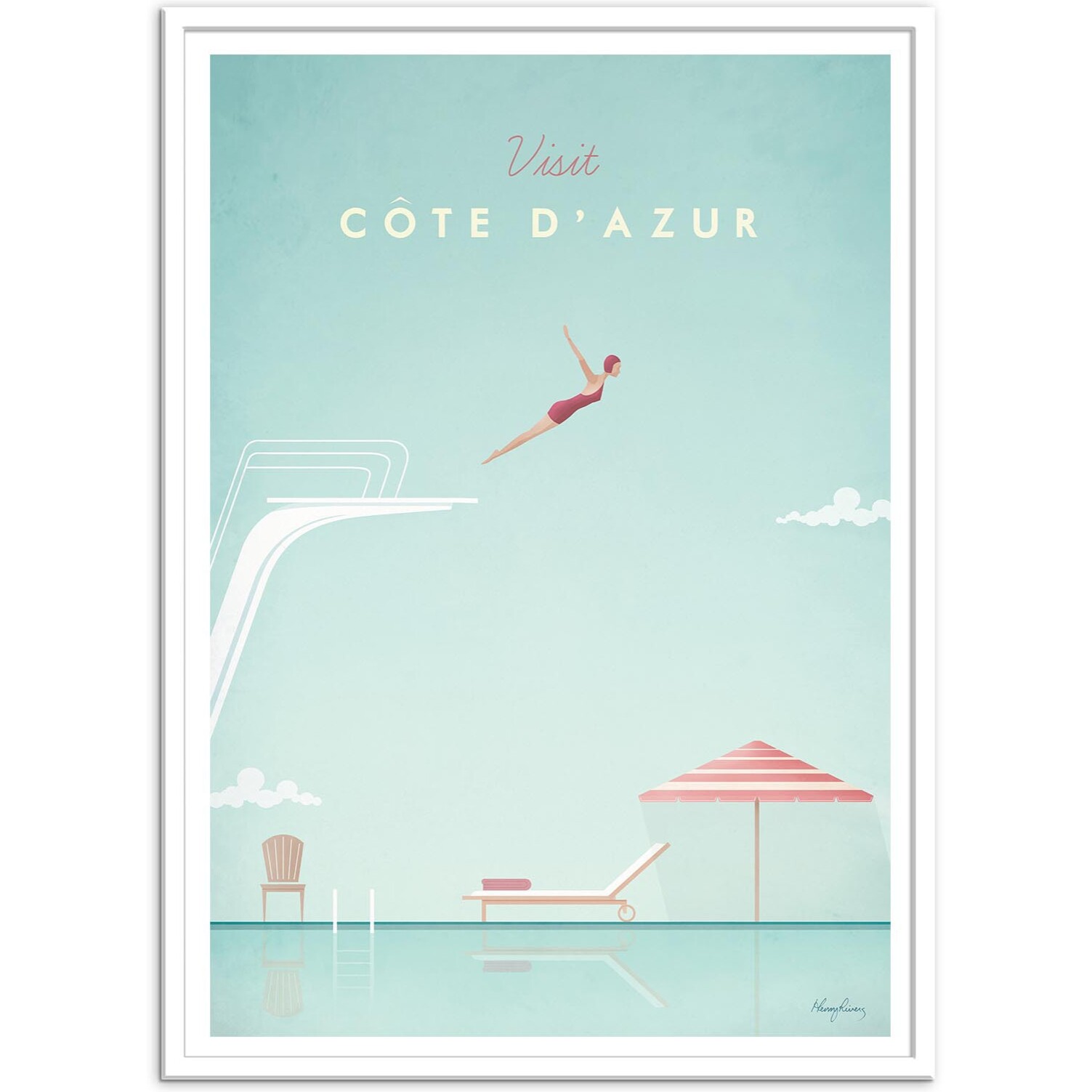Affiche - Visit Cote d'Azur - Henry Rivers