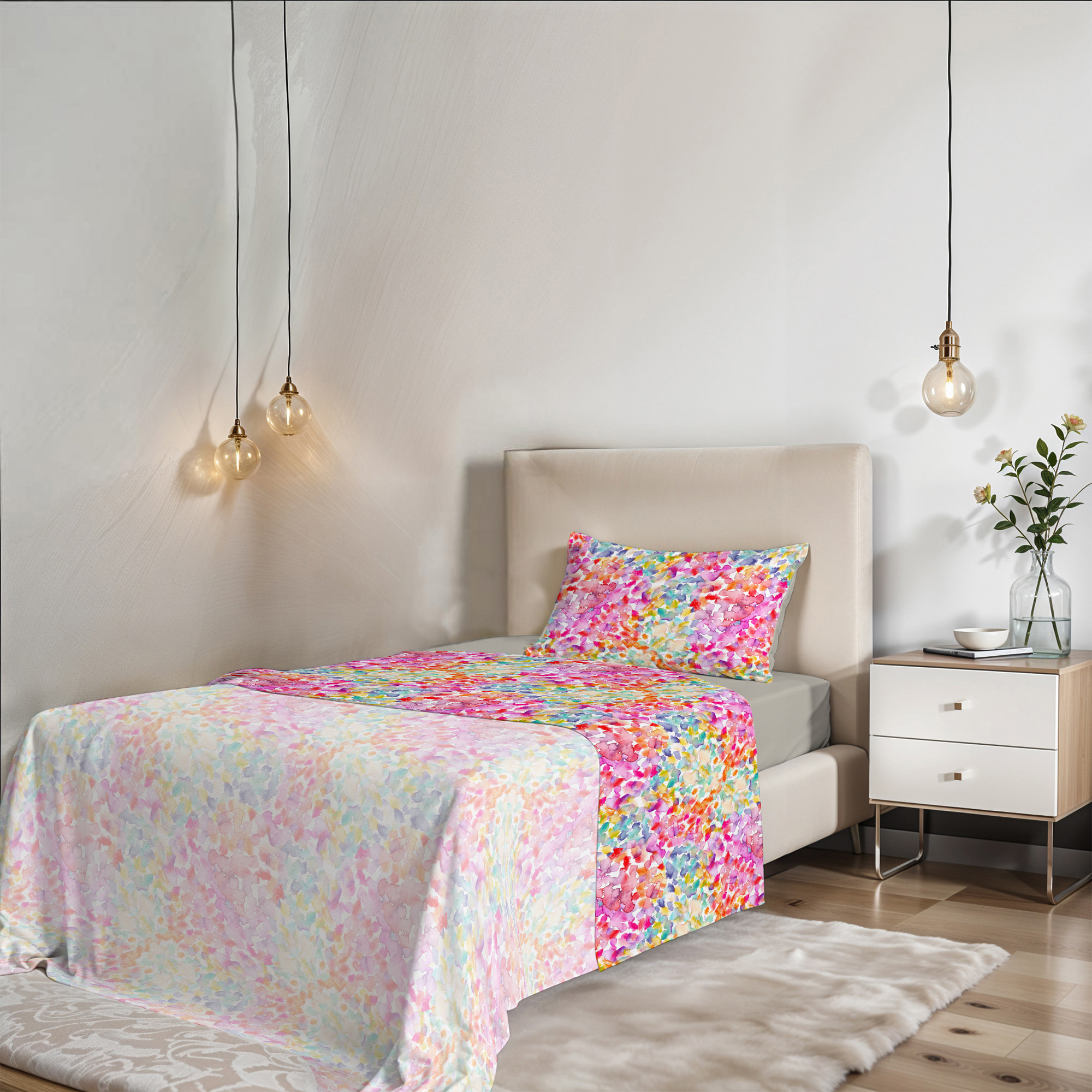 COMPLETO LETTO FANTASY SINGOLO - 100% MICROFIBRA