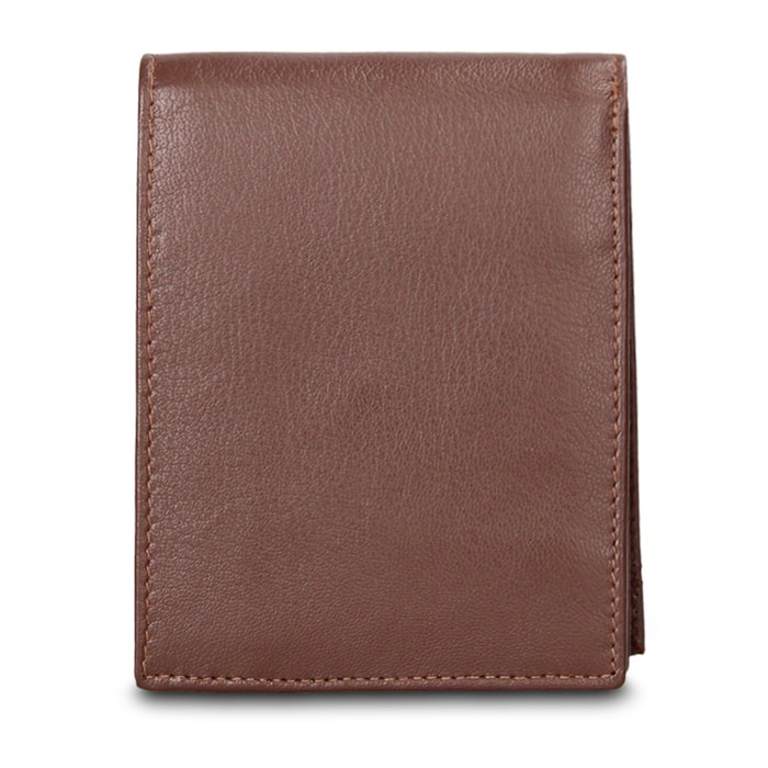 Portafoglio uomo in vera pelle - Modello Torino Pro - Casual - 12.5 x 9.0 x 2.0 cm