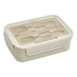 Lunch box rectangulaire 1,2L beige