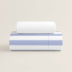 Funda Nórdica Estampada - Cierre Solapa - 100% Algodón - Incluye 1/2 Fundas de Almohada - Costa