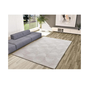 Alfombra lavable con relieve en color blanco Estilo, varias medidas disponibles