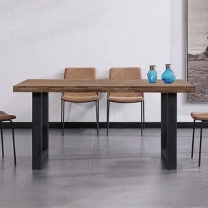 Mesa de comedor Loft 160 Roble boreal – Negro