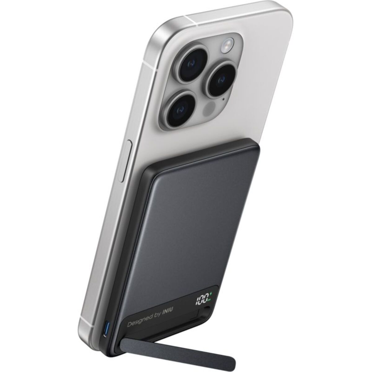 Batterie externe INIU 5000 mAh MagPro slim noir