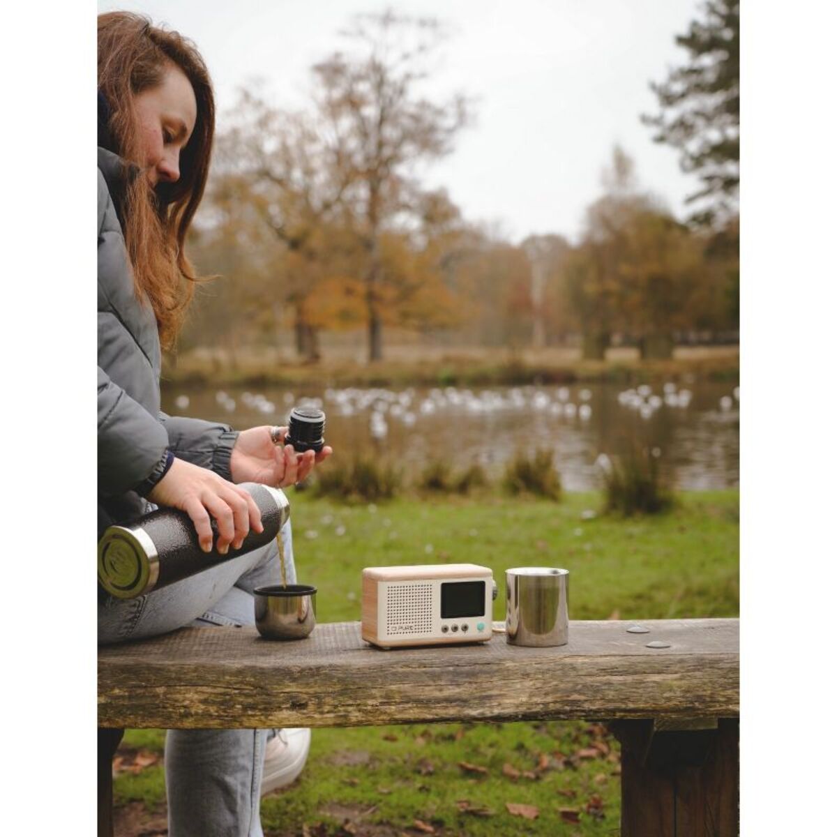 Radio DAB PURE Classic Mini Cotton White/Oak