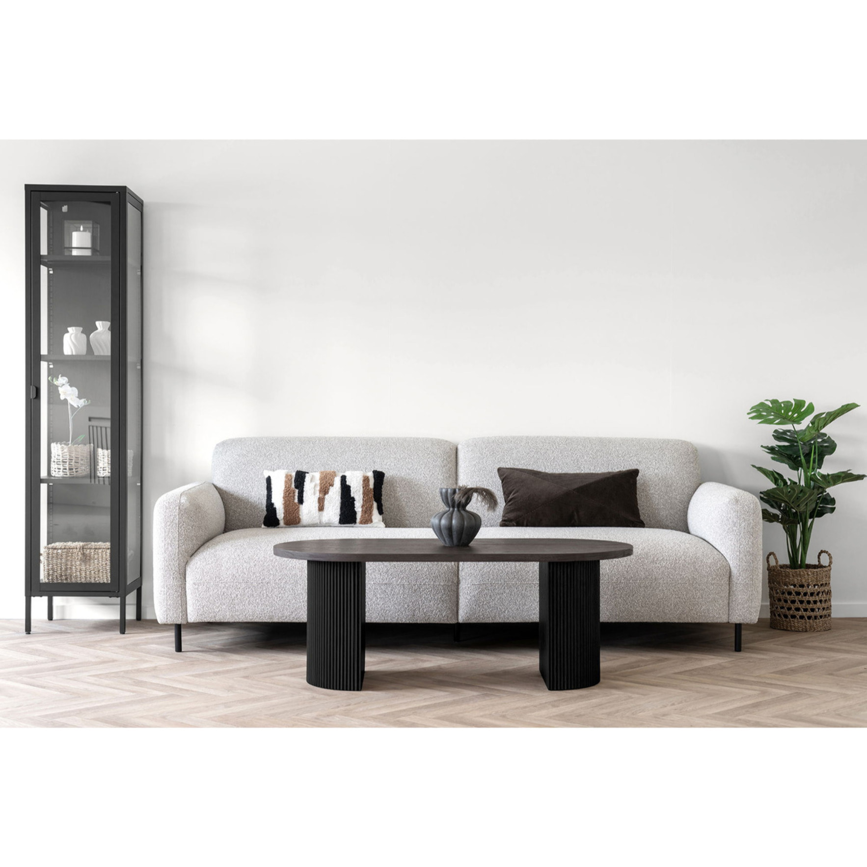 Tavolino da salotto Boavista marrone scuro 120x60 cm