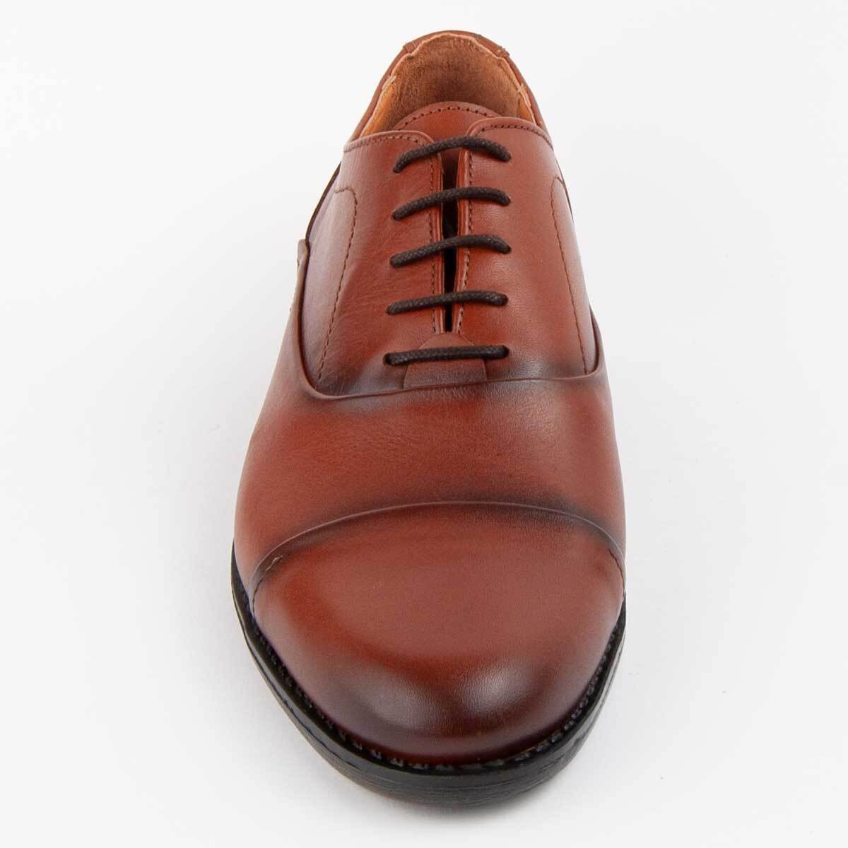 Zapato Oxford De Piel - Marron