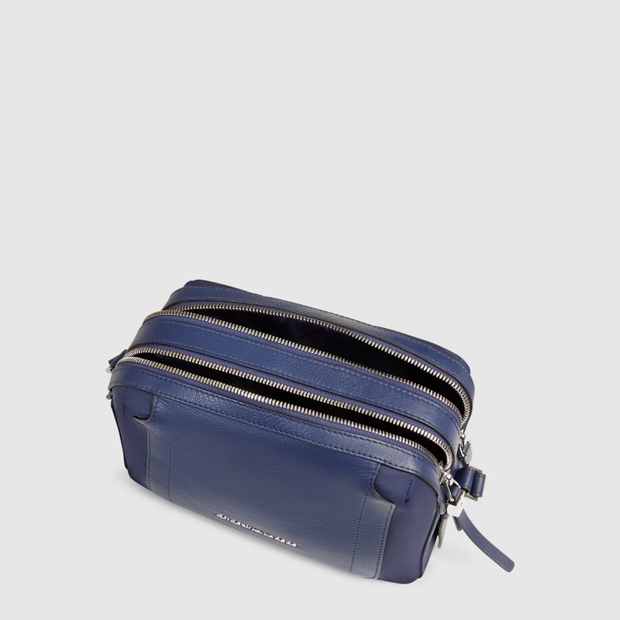 Piquadro Tracolla modello camera case in tessuto riciclato e pelle