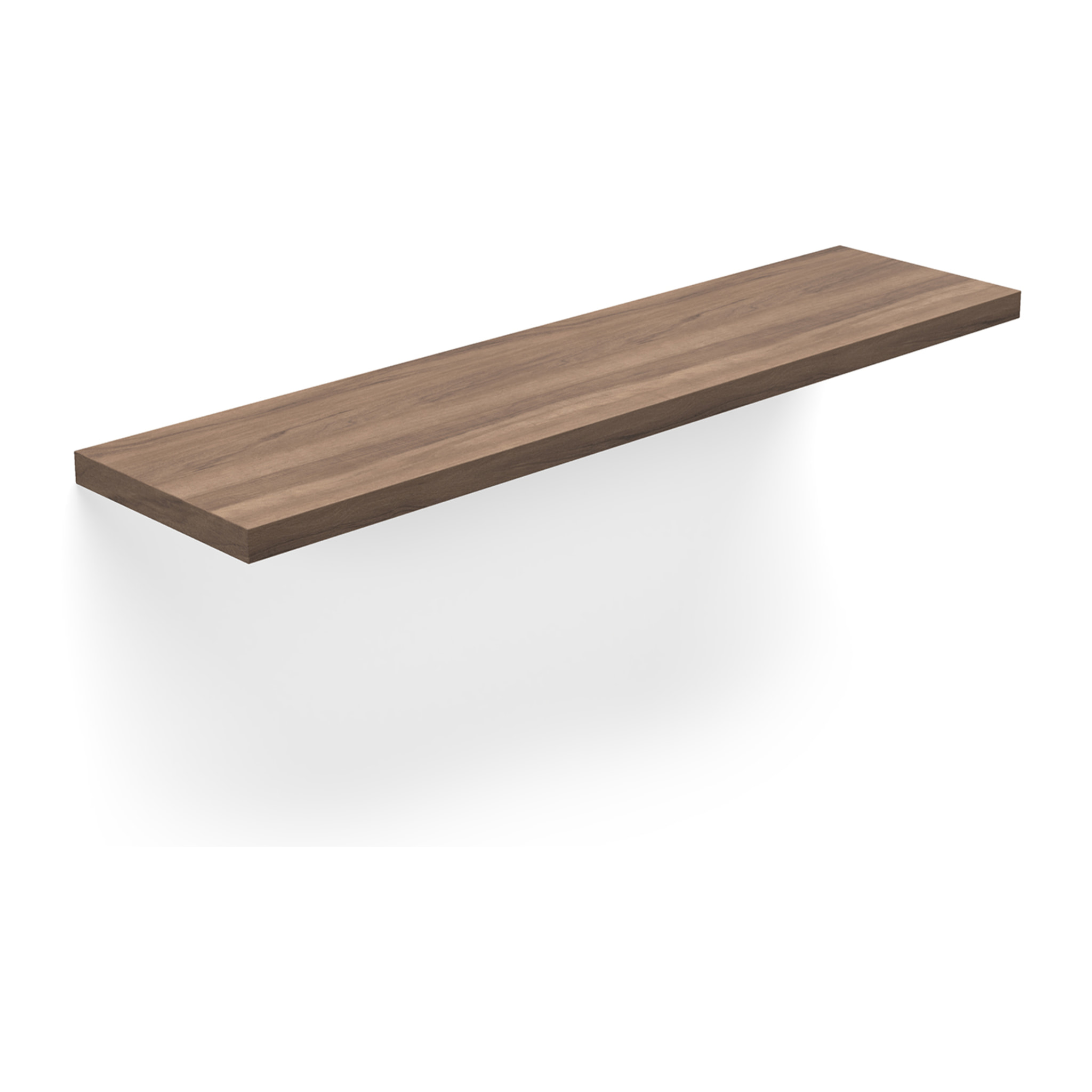 Estante mural Line melamina nogal 90x18x2 cm