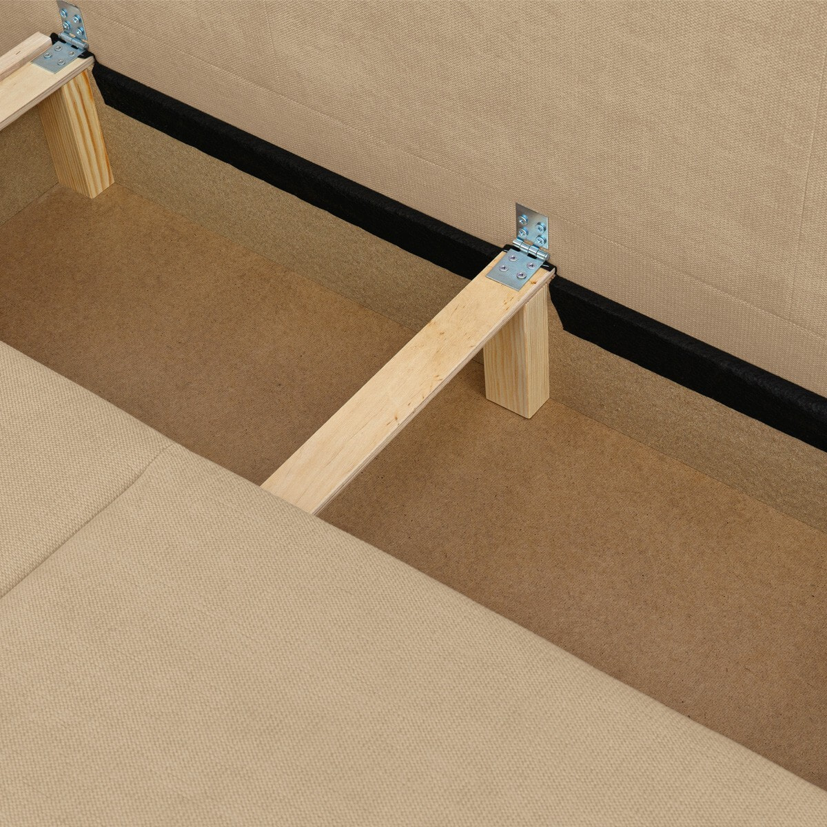 Canapé convertible 3 places en tissu chenille - LARIA