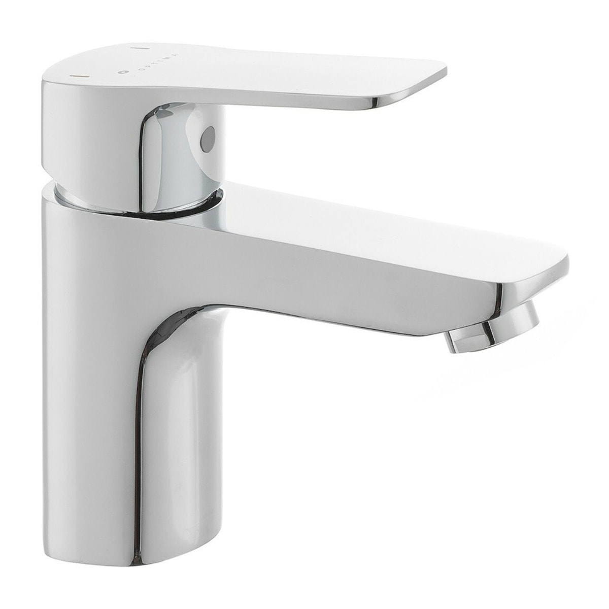 Optima Cube Way mitigeur de lavabo sur pied, sans vidage, chrome brillant (CU271)