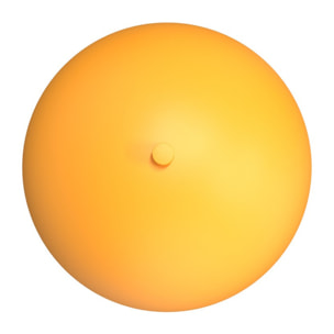 Lampada a parete Mush in acciaio arancione opaco