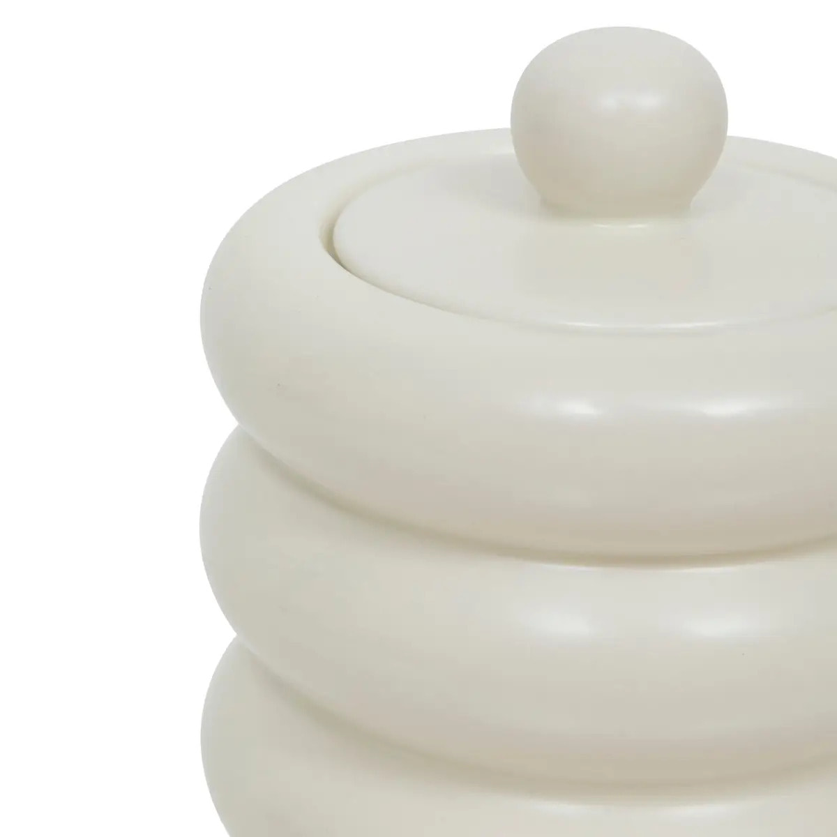 Boîte déco "Mike" céramique blanc 14,711,2cm