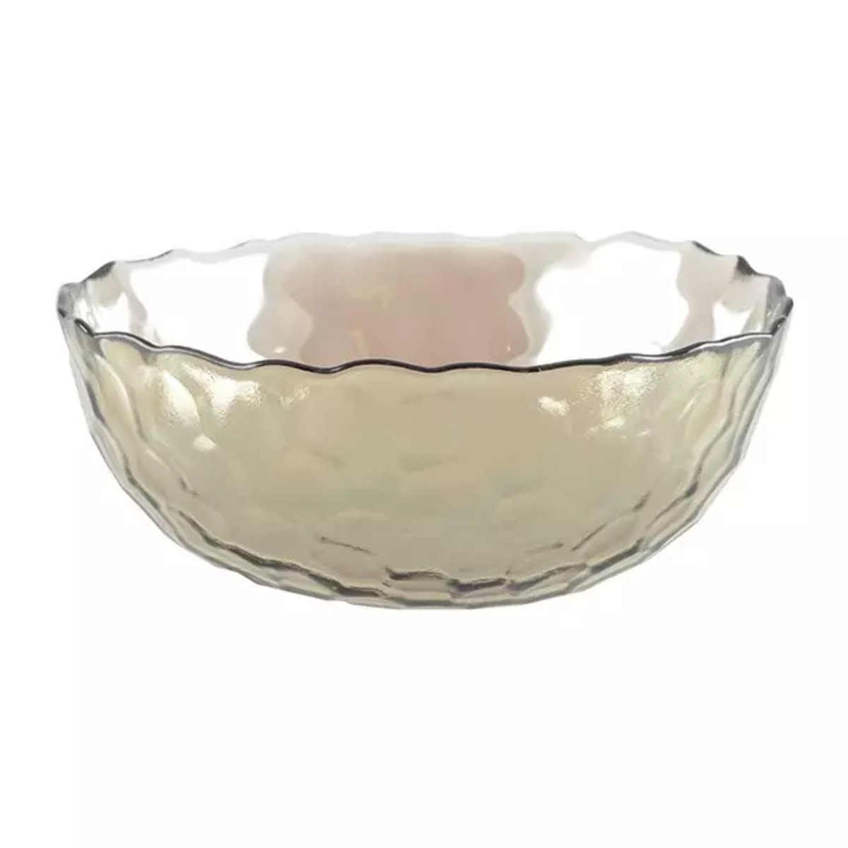 Lot de 6 Bol doré avec bords finement textures 15cm