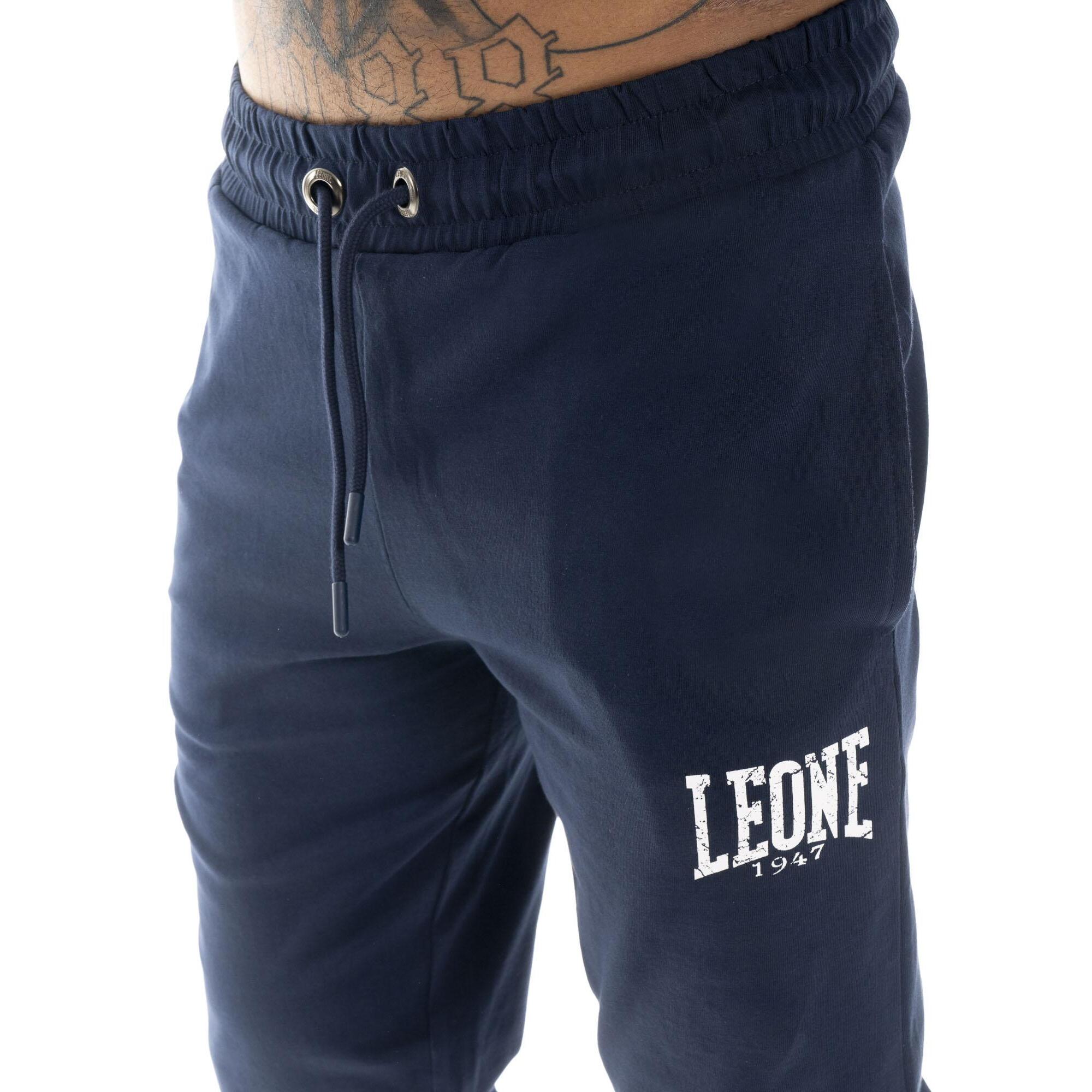 Tuta da uomo in cotone non garzato con colletto e zip Leone HJ