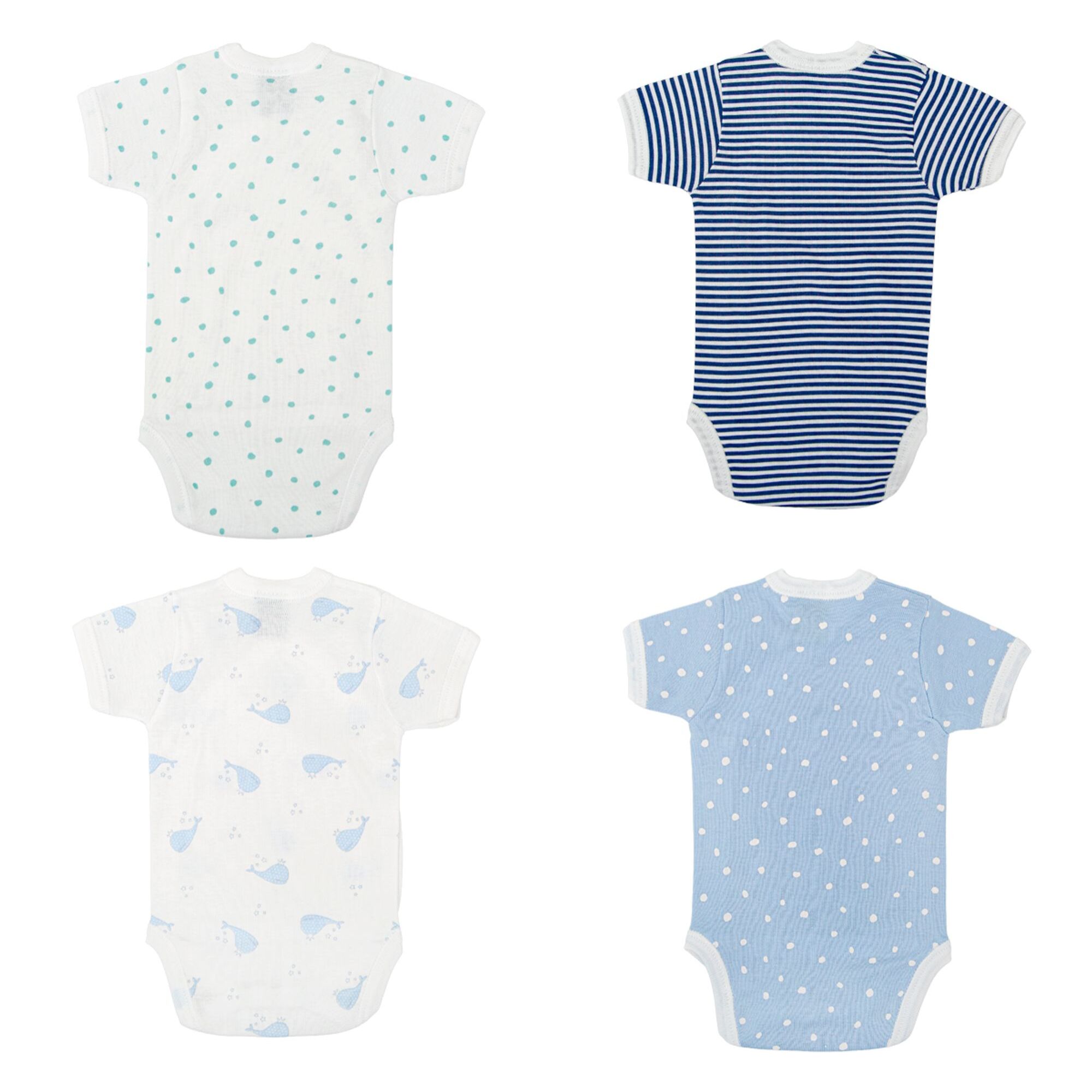 Pack 4 Body Cruzado Manga Corta