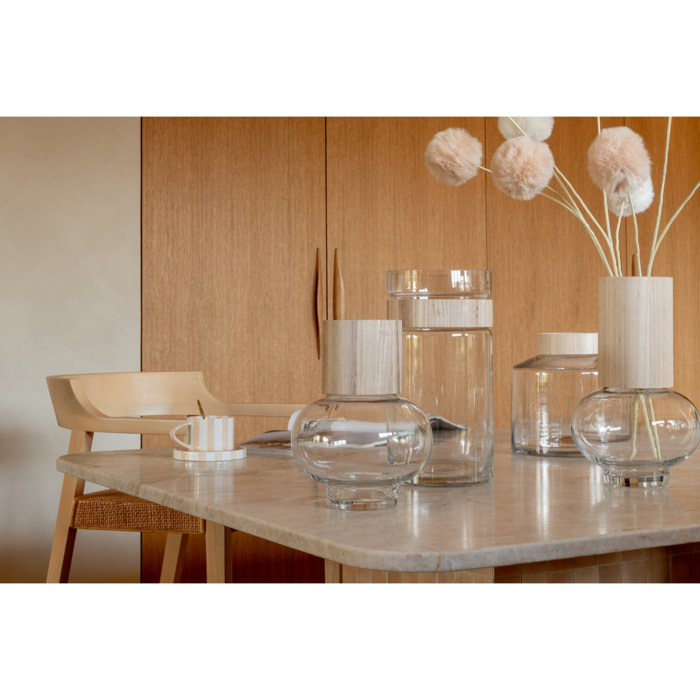 J-Line vase - verre - naturel/transparent