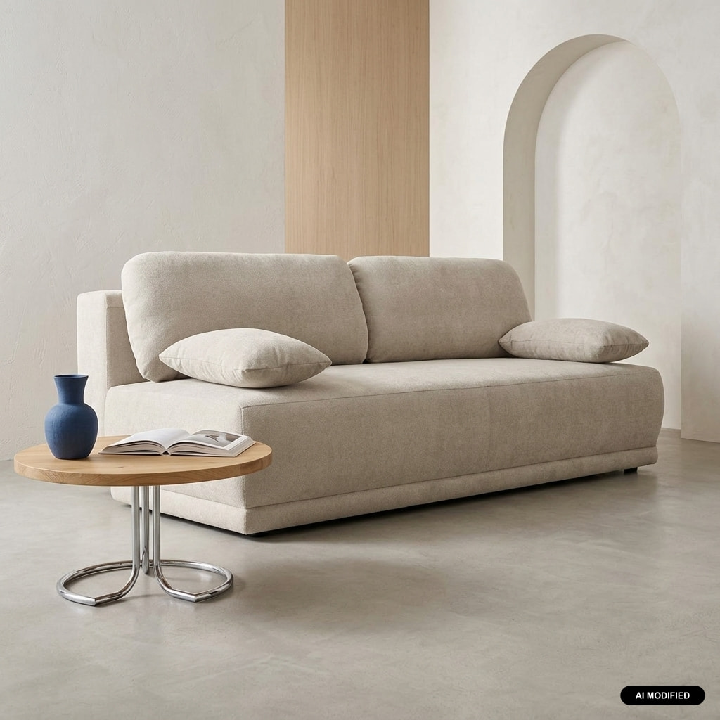 Banquette convertible 3 places tissu chenille avec coffre NELSON