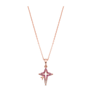 Collar Kailial acabado oro rosa 18k