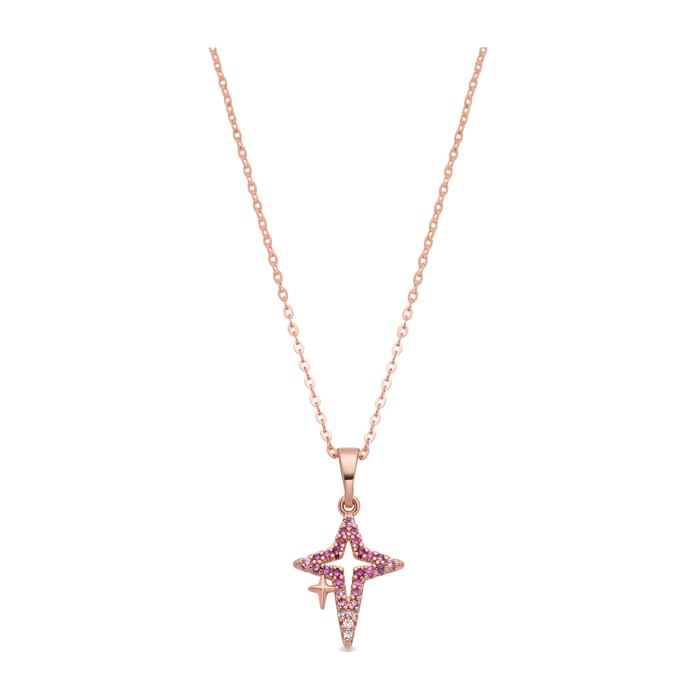 Collar Kailial acabado oro rosa 18k