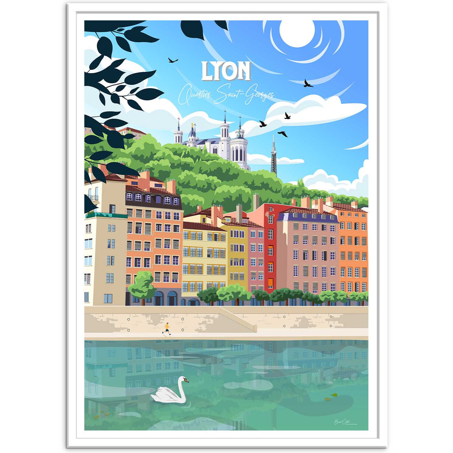 Affiche - Lyon Quartier Saint-Georges - Benoit Collet