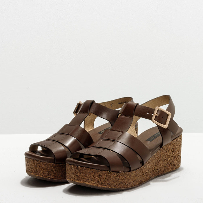 Sandalias S3224 RESTORED SKIN BROWN /ARROBA color Brown